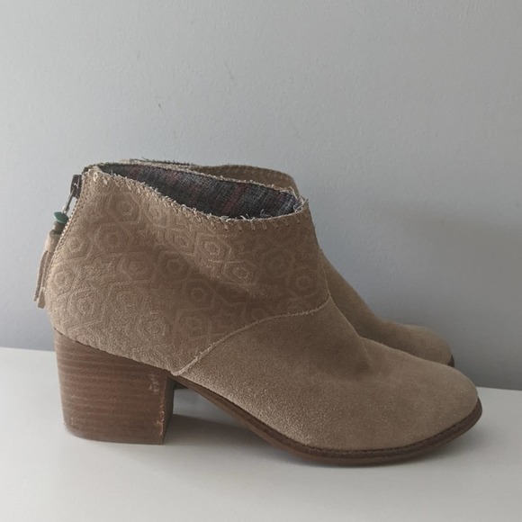 Toms Women Leila Embossed Bootie Size 9.5 - Picture 8 of 10